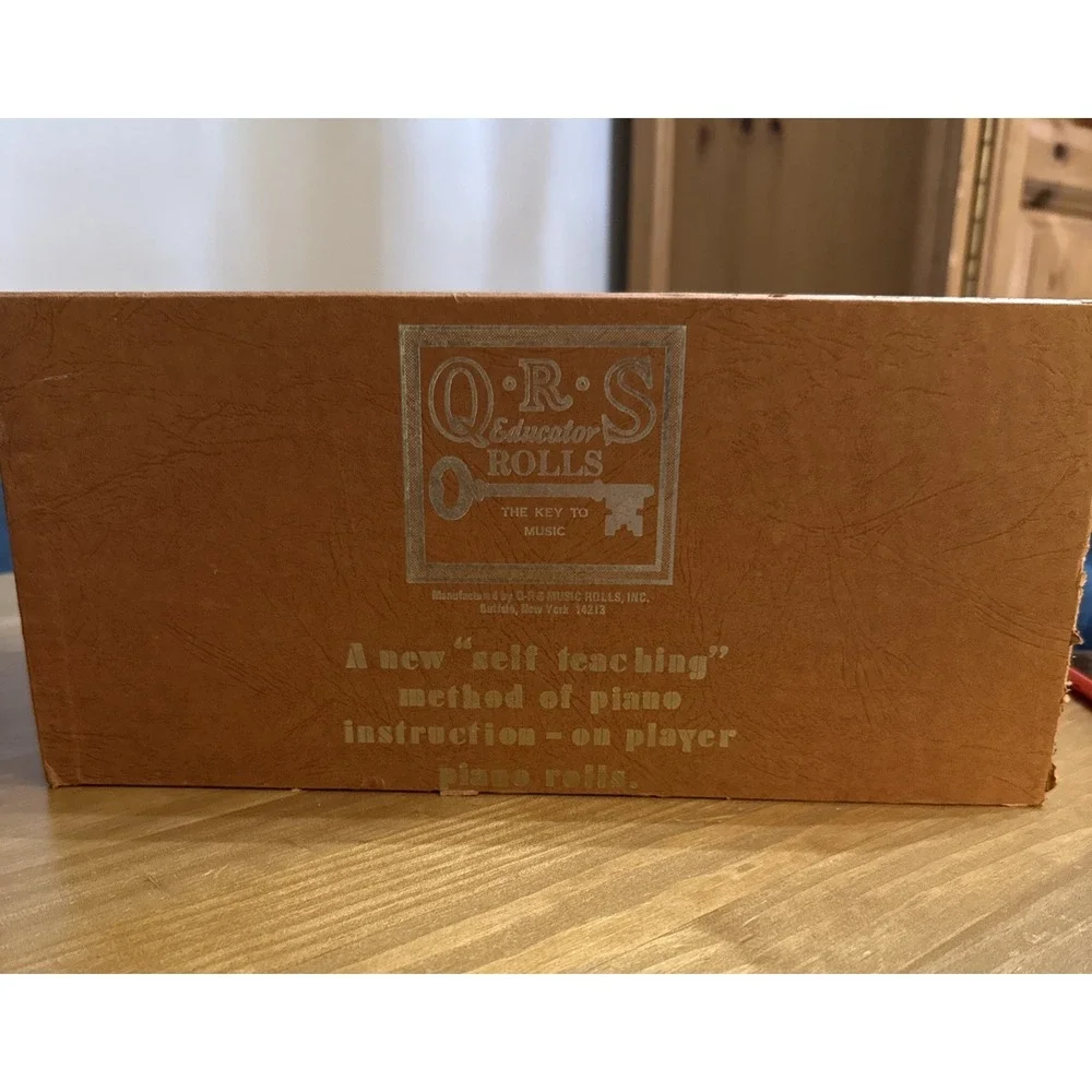 QRS EDUCATOR ROLLS 6 Self Teaching Player Piano Roll Instruction Book Box Set
